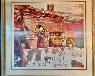 LOT #37:  Signed, limited edition, framed Bon a Tier print 