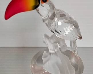Swarovski Crystal Toucan Figurine… One of three in a choice lot with a starting bid At just $40 