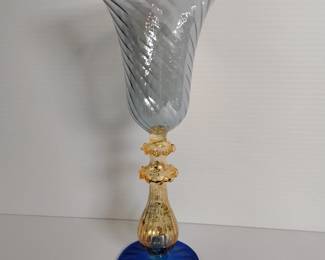 LOT #1:  Murano Glass Stemware, Choice of 6