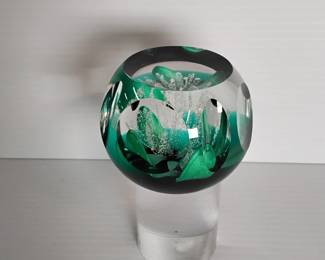 One of Four in a “Choice” Lot of Vintage Glass Paperweights by Caithness of Scotland