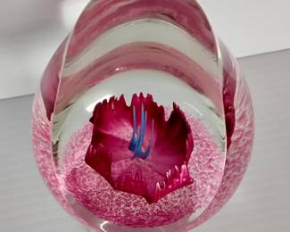 One of Four in a “Choice” Lot of Vintage Glass Paperweights by Caithness of Scotland