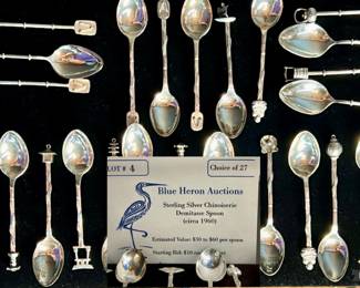 Lot #4: Mid-Century Sterling Silver Demitasse Spoons