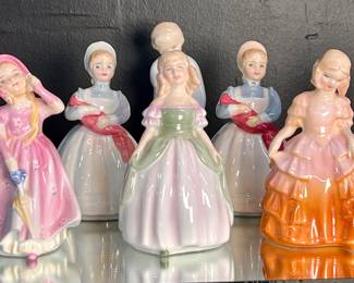 Lot #34: Vintage Royal Doulton Bone China Figurines 