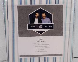 Scott Living 400TC HygroCotton And Tencel Sheet Set, Twin