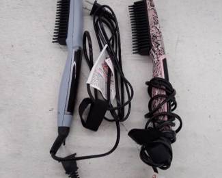 Calista TrianglPro Heated Detailer Hair Brush, Set Of 2, Snakeskin And Blue River