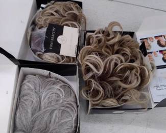 Set Of 3 Toni Brattin Wigs, 2 Light Blonde, 1 Light Gray