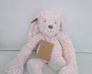 DEMDACO Heartful Hugs 17.5 Inch Weighted Plush, Bunny