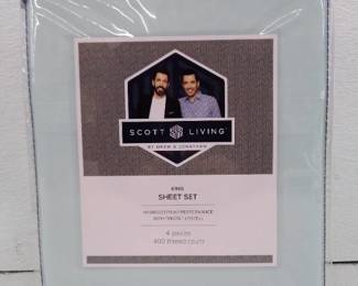 Scott Living 400TC HygroCotton And Tencel Sheet Set, King