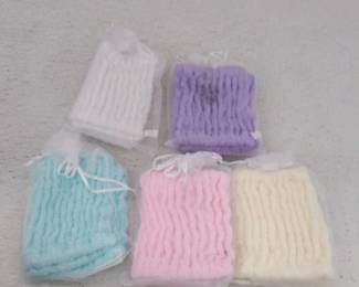 Set of 5 Solid Color Cotton Turbie Hair Band