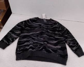 Barefoot Dreams CozyChic Seaside Crew-Neck Pullover, Carbon Camp, 2XL