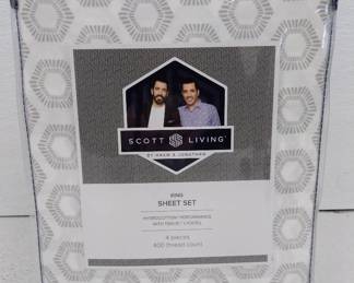 Scott Living King Sheet Set, 400 Thread Count
