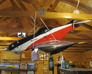 Miss America plane with remote (other items in picture not necessarily available)