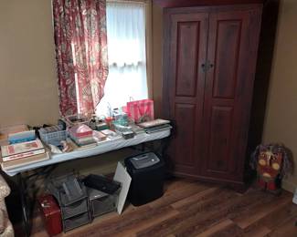 office supplies, paper shredder, armoire
