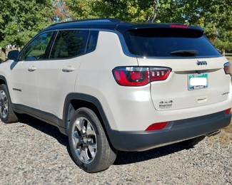2018 Jeep Compass Limited, 23,725 miles, 4WD, heated leather seats, rear camera, alloy wheels