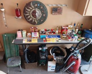 Miele vacuum, shop vacs, Cosco stool, bird feeders