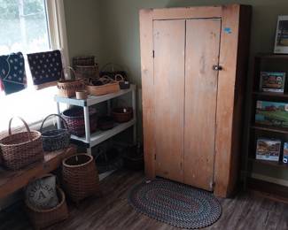 baskets, bench, armoire, puzzles, 48 star flags