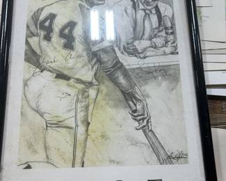 Hank Aaron signed