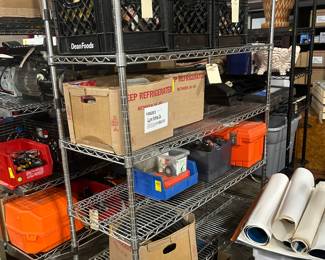 Box lot of tools