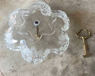 Clear Glass Chandelier Head 12in