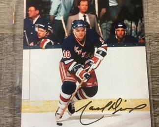 Marcel Dionne New York Rangers Signed 8x10 Photo