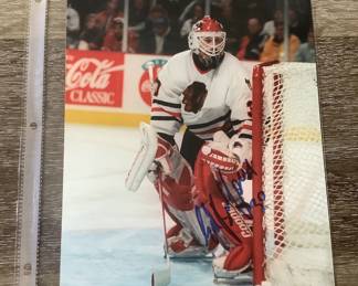 Ed Belfour Chicago Blackhawks Signed 8x10 Photo