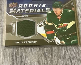 Kirill Kaprizov Minnesota Wild Rookie Materials Jersey card