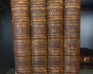 Set of 4 The Lepidoptera of Ceylon by F. Moore Rare Books 