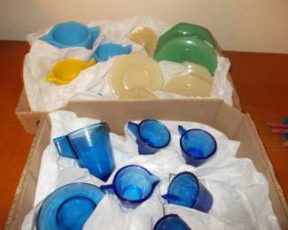 Antique doll dishes