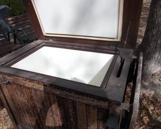 Interior of ice chest