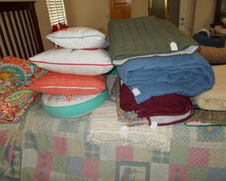 Bedding and pillows