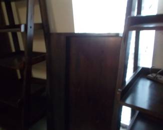 Modern double side ladder unit with  center shelves for Media and other