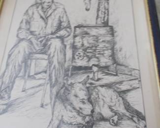 1966 pencil drawing