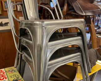 New Galvanized Metal chairs
(Retro style)
