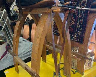 Saddle stools, originally from Iran and made for camel saddles.