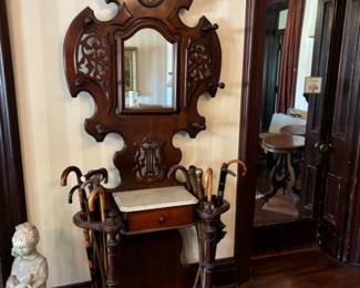 Victorian hall tree
