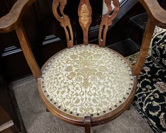 Victorian corner sword chair