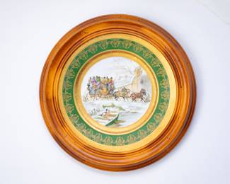 Set of 4 Limoges France Rehausse Main Plates