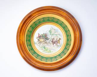 Set of 4 Limoges France Rehausse Main Plates