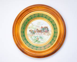 Set of 4 Limoges France Rehausse Main Plates