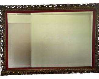 Huge Beveled Wall Mirror 