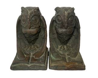 Vintage Owl Bookends 