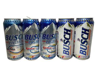 Busch NASCAR Cans 