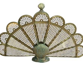 Peacock Fireplace Screen 
