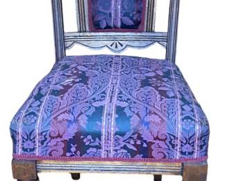 Vintage Carved Wood Chair 