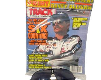 Davey Allison Sunglasses and Magazine 