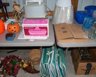 Vaporizer, lamp shades, patio cushions.