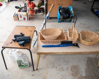 Tables, baskets, umbrellas and more.