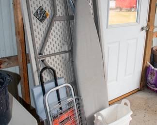 Folding table, ironing board and more.