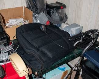 Shoulder(rotator cuff) ice therapy machine, massage cushion for chair, foot spa, blood pressure cuffs, humidifier.