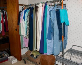 Women's clothes, scarfs.